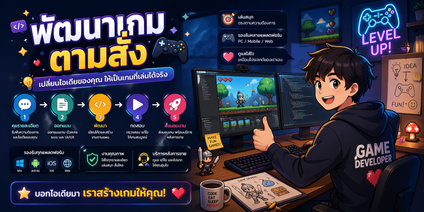 พัฒนาเกมตามสั่ง